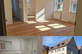 Wohnung kaufen in 91550 Dinkelsbühl, Dinkelsbühl - Hochwertig sanierte, lichtdurchflutete 3-Zimmer-Altstadtwohnung mit Aufzug, Balkon und Garage