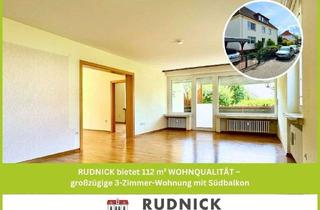 Wohnung kaufen in 31515 Wunstorf, RUDNICK bietet 112 m² WOHNQUALITÄT – großzügige 3-Zimmer-Wohnung mit Südbalkon