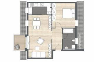 Wohnung kaufen in Hellbergstrasse, 75031 Eppingen, Wohnen über Dächern - mit Dachterrasse & Tiefgarage