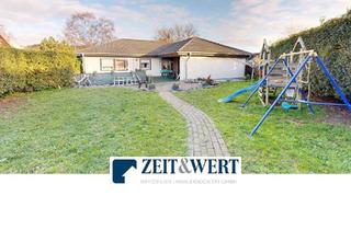 Haus kaufen in 52388 Nörvenich, Barrierearmer Winkelbungalow auf weitläufigem Sonnenareal mit Garage und Carport! (MB 4940)