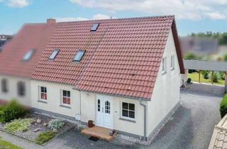 Doppelhaushälfte kaufen in 18465 Tribsees, Modernisierte Doppelhaushälfte mit Anbau, Photovoltaik und schönem Garten in Tribsees
