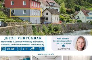 Wohnung kaufen in 75305 Neuenbürg, Renovierte 3-Zimmer Wohnung mit Garten in Neuenbürg