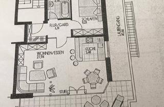 Penthouse mieten in Joseph-Kober-Straße 15, 86830 Schwabmünchen, Exklusive, neuwertige 2-Zimmer-Penthouse-Wohnung mit Laubengänge und Einbauküche in Schwabmünchen