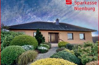 Haus kaufen in 31592 Stolzenau, Großzügiges Wohnen auf einer Ebene – Top-gepflegter Bungalow in Stolzenau!