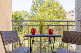 Immobilie mieten in Leipziger Straße 61, 08058 Zwickau, komplett möblierte 2-Zimmer-Wohnung mit Balkon in zentraler Lage