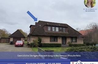 Wohnung mieten in 26817 Rhauderfehn, Rhauderfehn - ***Gemütliche Dachgeschosswohnung in Backemoor-Rhauderfehn***