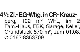Wohnung mieten in 74564 Crailsheim, 4,5 Zi.-EG-Whg. in CR