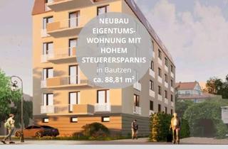 Wohnung kaufen in 02625 Bautzen, Neubau- Eigentumswohnung mit hohem Steuerersparnis bis zu 180.000€ in 10 Jahren