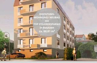 Wohnung kaufen in 02625 Bautzen, 3 RW / 88m² Eigentumswohnung / Neubau mit TOP Steuerersparnis in Bautzen