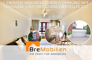 Wohnung kaufen in 27283 Verden, 1-Zimmer-Hochparterrewohnung mit Terrasse und Tiefgaragenstellplatz