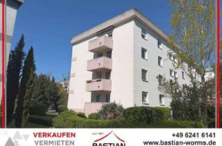 Wohnung kaufen in 67549 Neuhausen, Erst die Arbeit, aber dann… unrenovierte, sonnige 3 Zi.-ETW - 2 Balkone - Aufzug - Stellplatz!