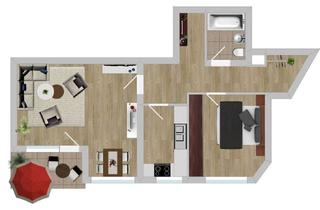 Wohnung kaufen in 58332 Schwelm, Modernisierte Eigentumswohnung mit eigener Terrasse in Schwelm