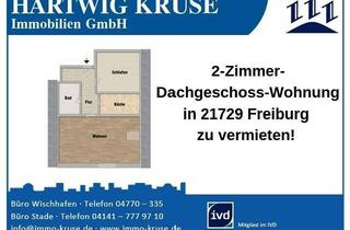 Wohnung mieten in 21729 Freiburg, 2-Zimmer-Dachgeschoss-Wohnung