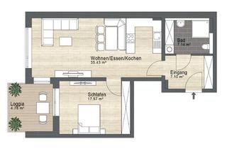 Wohnung mieten in Max-Planck-Platz, 84508 Burgkirchen, Helle 2-Zimmer Wohnung mit überdachter Terrasse