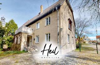 Haus kaufen in 04539 Groitzsch, Historisches Pfarrhaus mit 2.900 m² Grundstück, Balkon und Kamin-Freisitz