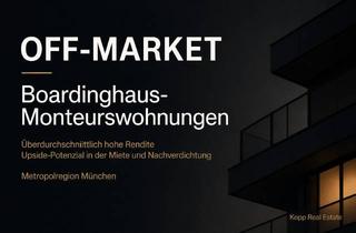 Anlageobjekt in 85356 Freising, OFF-MARKET Genehmigtes Boardinghouse /Monteurwohnungen · 13 Zimmer · Mietupside + Nachverdichtung