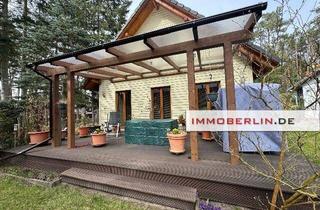 Einfamilienhaus kaufen in 16244 Schorfheide, IMMOBERLIN.DE - Sehr sympathisches Holzhaus mit schönem Südgarten in naturverbundener Lage