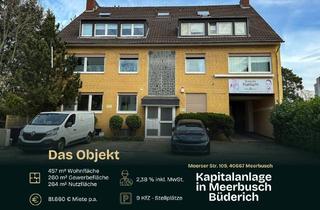 Mehrfamilienhaus kaufen in 40667 Meerbusch, Vollvermietetes Mehrfamilienhaus mit Gewerbeeinheiten in zentraler Lage von Meerbusch-Büderich