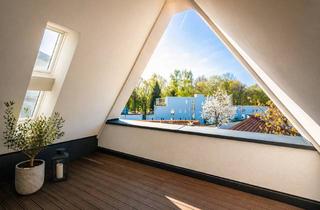 Wohnung kaufen in 85221 Dachau, Exklusives Dachgeschoss-Maisonette in zentraler Lage von Dachau – Neubau, KfW 40, provisionsfrei