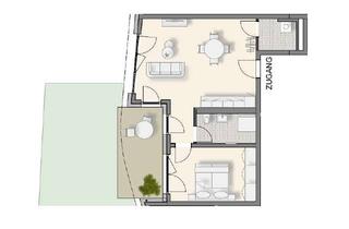 Wohnung kaufen in Linsenbergstraße, 74189 Weinsberg, 2-Zi. Erdgeschoss Wohnung | Neubautraum - 4living Weinsberg