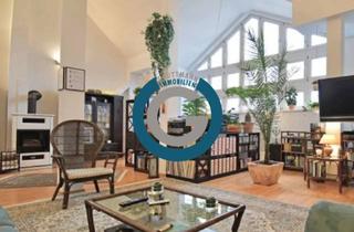 Wohnung kaufen in Bernstorffstraße 6 vv, 13507 Tegel, 6,50m DECKENHÖHE & 13m² FENSTERFRONT - AUFZUG, TERRASSE, KLIMAANLAGE & KAMIN - SUPER LAGE!