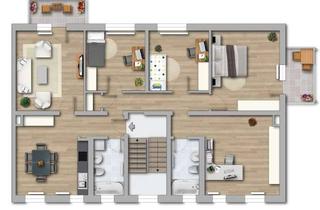 Wohnung mieten in Straße Des Friedens 90, 06217 Merseburg, Großzügige 5-Raumwohnung mit zwei Bädern und Balkon