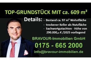 Grundstück zu kaufen in 47918 Tönisvorst, BRAVOUR IMMOBILIEN: Grundstück mit Doppelhaushälfte im Bestand, über 609 m² für Kreative. Ab sofort