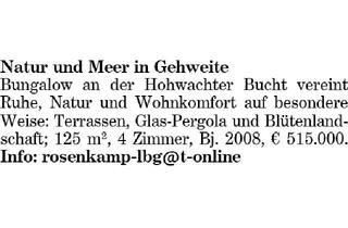 Haus kaufen in 24321 Hohwacht, Bungalow an der Hohwachter Bucht