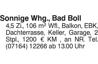 Wohnung mieten in 73087 Bad Boll, Sonnige 4,5 Zi.-Whg., Bad Boll
