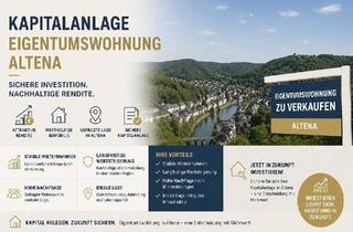 Wohnung kaufen in 58762 Altena, Altena - Kapitalanlage! Vermietete Eigentumswohnung mit Blick ins Grüne!
