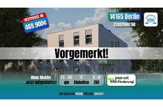 Wohnung kaufen in Claszeile 50, 14165 Berlin, Berlin - ++BESTPREIS++ NEUBAU 3 ZKB MIET-ENERGIESPAREND altersgerecht in begehrter Lage Berlin-Zehlendorf