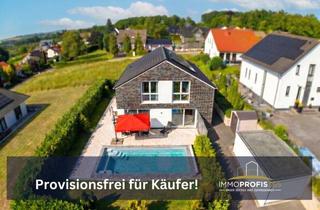 Einfamilienhaus kaufen in Efeuweg, 59581 Warstein, Ihr Traum, Neuwertiges Viehbrock Effizienzhaus 40 Plus A+ 13kWh,Pool, Garantien, Autark, Garage