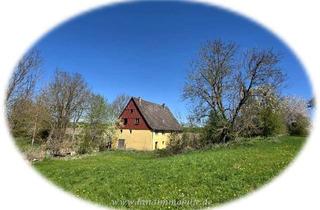Haus kaufen in 91550 Dinkelsbühl, Ehemalige Mühle mit Land und Weiher in absoluter Alleinlage vor den Toren Dinkelsbühl