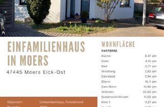 Einfamilienhaus kaufen in 47445 Moers, Moers - Freistehendes Einfamilienhaus in Moers-Eick zu verkaufen (privat,