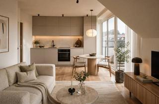 Wohnung kaufen in 40822 Mettmann, Moderne 2 Zimmer Dachgeschosswohnung mit Loggia und Neubauqualität, bezugsfertig ab August