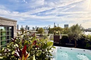 Penthouse kaufen in Gutleuthofweg, 60327 Gutleutviertel, Einzigartige Penthouse direkt am Main mit Dachterrasse, Skylineblick, Jacuzzi, Kamin…