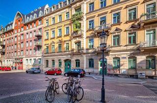 Wohnung mieten in Pulsnitzer Straße, 01099 Äußere Neustadt, Nah zur Elbe, Balkon mit Blick ins Grüne, Übernahme EBK mgl. und TOP-Infrastruktur!