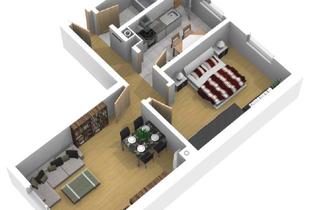 Wohnung mieten in Habermehlstraße 34, 75172 Weststadt, Vollständig renovierte 2-Raum-Wohnung mit Balkon und Einbauküche in Pforzheim