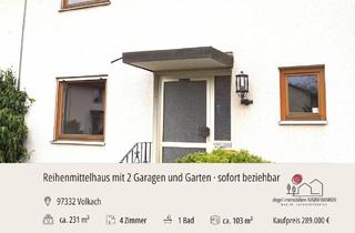 Haus kaufen in 97332 Volkach, Volkach - Reihenmittelhaus mit Terrasse, Garten & 2 Garagen - gepflegtes Zuhause mit Potenzial in Volkach