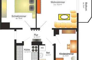 Wohnung mieten in Ernst-Thälmann-Siedlung, 09337 Hohenstein-Ernstthal, +++Familien-Wohnung in Siedlungslage mit Einbauküche+++