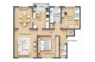 Wohnung mieten in 45731 Waltrop, Ruhige, zentrumsnahe 4-Zimmer-Wohnung im Grünen