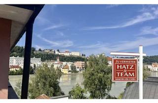 Wohnung mieten in 94032 Innstadt, Moderne 2-Zimmer-Wohnung mit großzügiger Dachterrasse und tollem Blick auf den Passauer Dom und die