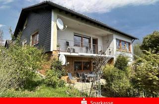Haus kaufen in 57537 Wissen, Wissen-Alserberg, großes Wohnhaus mit ELW, PV-Anlage, Panoramablick, Sauna, Carport etc.