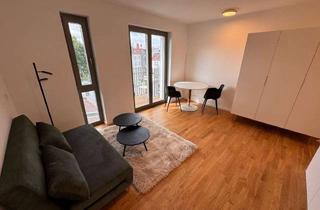 Immobilie mieten in Berliner Allee, 13088 Weißensee, Weißensee: Berliner Allee: ERSTBEZUG im NEUBAU - ab SOFORT: Möblierte 1-Zi-Whg, 24m² + BALKON - 5.OG