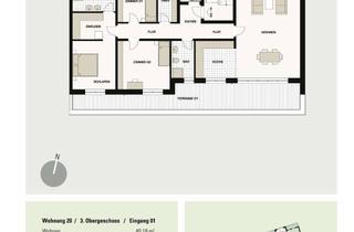 Penthouse mieten in Kieler Straße 32, 34225 Baunatal, Exklusives Penthouse mit 4 Zimmern und Terrassen in Baunatal