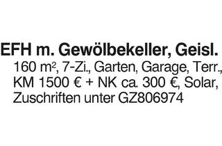 Haus mieten in 73312 Geislingen, EFH m. Gewölbekeller, Geisl.