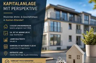 Mehrfamilienhaus kaufen in 52080 Aachen, Aachen - Wohninvestment mit Perspektive - Modernes Mehrfamilienhaus mit 9 Eigentumswohnungen & Gewerbeeinheit