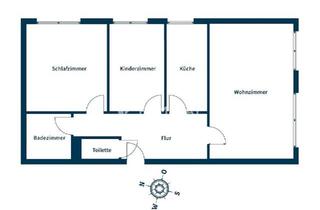Wohnung kaufen in 63450 Hanau, Hanau - Provisionsfrei 3 Zimmer Eigentumswohnung in Hanau Stadtmitte