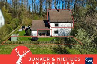 Wohnung kaufen in 33699 Hillegossen, Ein Ausblick wie sonst nur im Urlaub: Naturidylle mit großem Garten