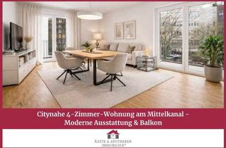 Wohnung kaufen in Brook, 20097 Hammerbrook, Citynahe 4-Zimmer-Wohnung am Mittelkanal – Moderne Ausstattung & Balkon